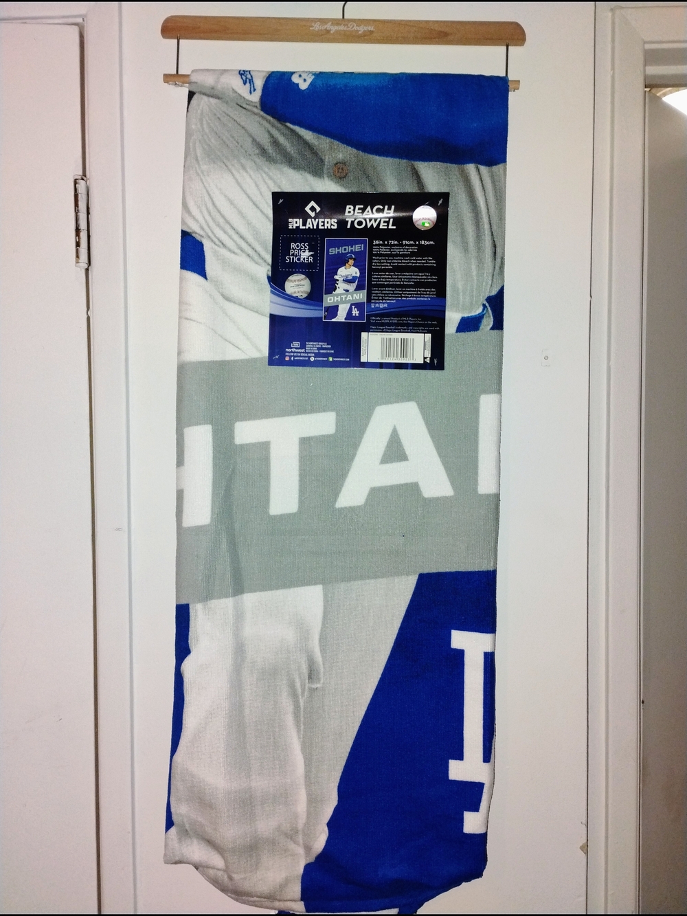 Dodgers Ohtani Beach Towel - Blue & Gray
